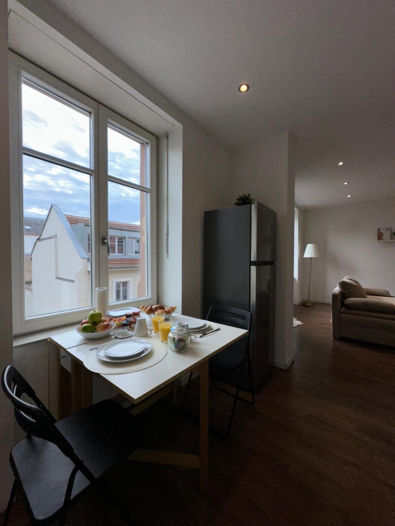 # Le 3 # Joli Appartement T3 Mulhouse Centre, Neuf, Calme Et Tout Equipe Exteriör bild
